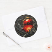 Rond soleil fond Sticker (Enveloppe)