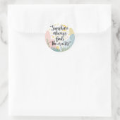 Rond Soleil Trouve Toujours Sticker (Sac)