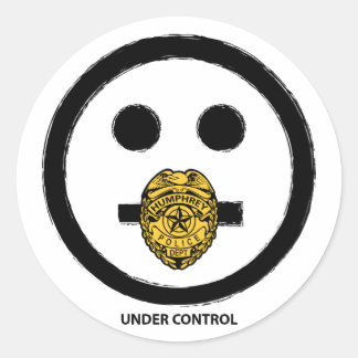 Rond "Sous contrôle" - Sticker