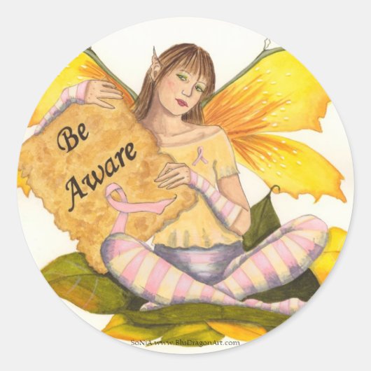 Rond Soyez averti Sticker (Devant)