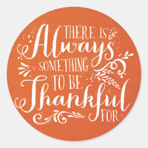 Rond Soyez Génial Lin Texture Thanksgiving Sticker