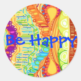 Rond Soyez heureux Sticker