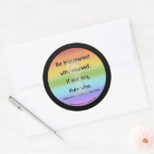 Rond Soyez Transparent Sticker Arrondi Classique (Enveloppe)