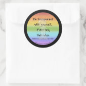 Rond Soyez Transparent Sticker Arrondi Classique (Sac)