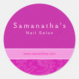 Rond Spa de salon damask floral sticker rose