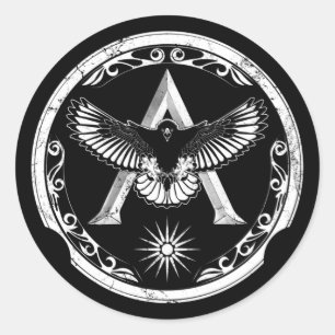 Rond Spartan Eagle Greek Shield Classic Round Sticker