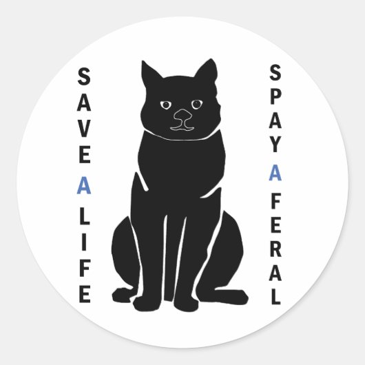 Rond Spay a Feral Sticker (Devant)