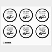 Rond SPECTACLE DE VOITURE - Sticker (Feuille)