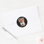 Rond Spread Kindness - Adorable Chat Duo Design Sticker (Enveloppe)