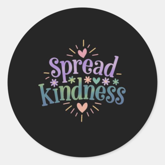 Rond Spread Kindness - Sticker Kindness (Devant)