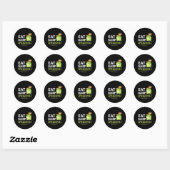 Rond Spreadsheet Classic Round Sticker (Feuille)