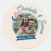 Rond Spring Pastel Petals Sticker (Devant)
