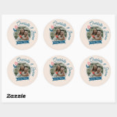 Rond Spring Pastel Petals Sticker (Feuille)