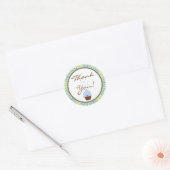 Rond Sprinkings Cupcake Sticker pour bébé garçon (Enveloppe)