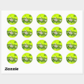 Rond St. Patricks Regardez Un Sticker De Boo Day (Feuille)