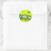Rond St. Patricks Regardez Un Sticker De Boo Day (Sac)
