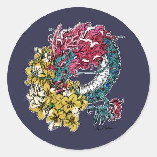 Rond Sticker 龍 Dragon Ryuu #2