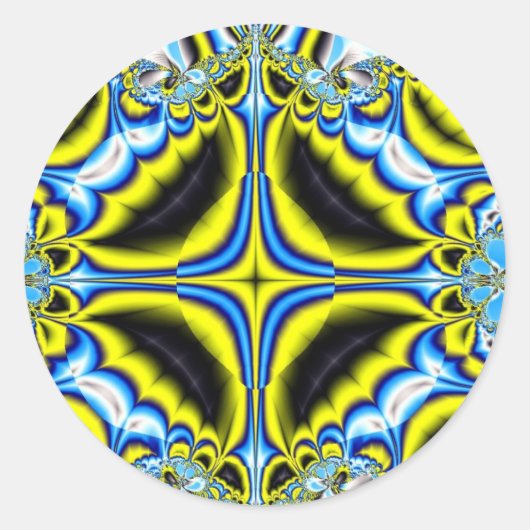 Rond Sticker 109 fractal (Devant)