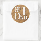 Rond Sticker #1 Papa (Sac)