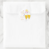 Rond Sticker 311-Champagne Toast (Sac)