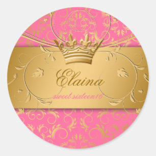 Rond Sticker 311-Golden diVine fraise Brulee