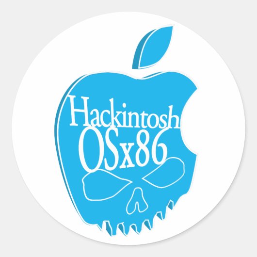 Rond Sticker 3D Logo Hackintosh OSx86 (Devant)