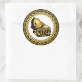 Rond Sticker "80's Baby-Johnny 5". (Sac)