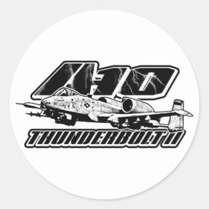 Rond Sticker A-10 Thunderbolt II Classic Round Sticker