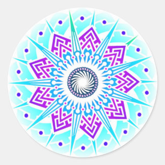 Rond Sticker à air à fleurs Supernova