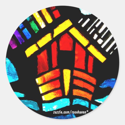 Rond Sticker à arche de Noah (Devant)