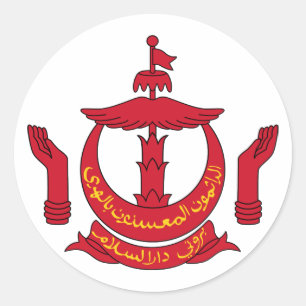 Rond Sticker à armoiries de Brunei