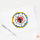 Rond Sticker à armoiries luthériennes (Enveloppe)
