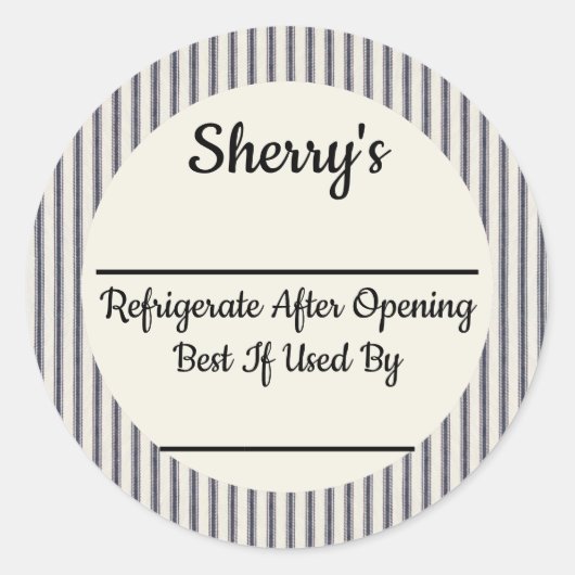 Rond Sticker à baguette de prélèvement produit personna (Devant)