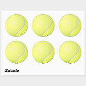 Rond Sticker à balle de tennis (Feuille)