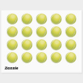 Rond Sticker à balle de tennis (Feuille)