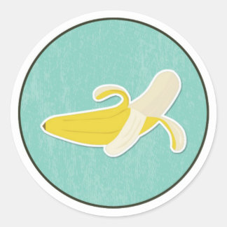 Rond Sticker à banane ronde