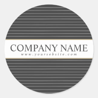Rond Sticker à bandes noires personnalisées