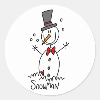 Rond Sticker à bascule à neige
