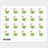 Rond Sticker à boisson Harris Walz Cocnut (Feuille)