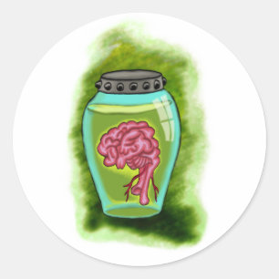 Rond Sticker à brain