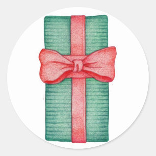 Rond Sticker à cadeaux colorés