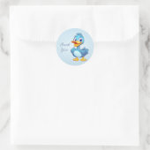 Rond Sticker à canard bleu (Sac)