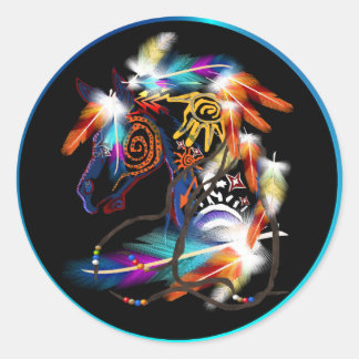Rond Sticker à cheval lumineux