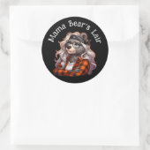 Rond Sticker à cheveux de Mama Bear (Sac)