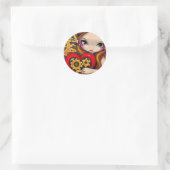 Rond Sticker "A Clockwork Valentine" (Sac)