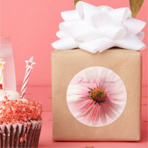 Rond Sticker à cône rose