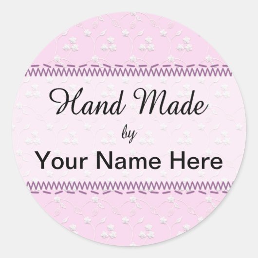 Rond Sticker à couture artisanale (Devant)