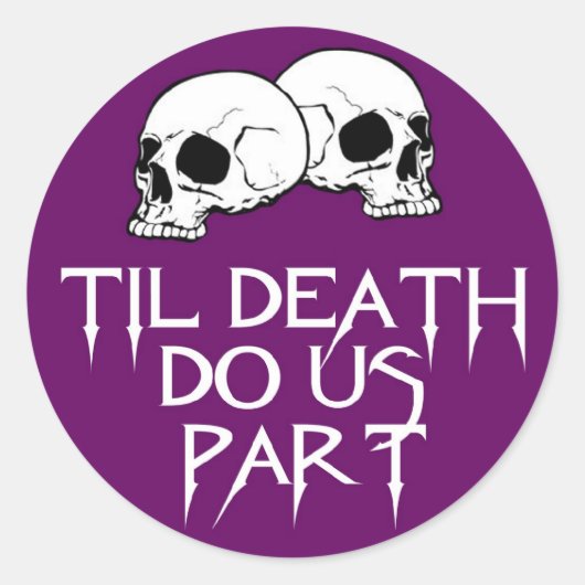 Rond Sticker à crânes (violet) (Devant)