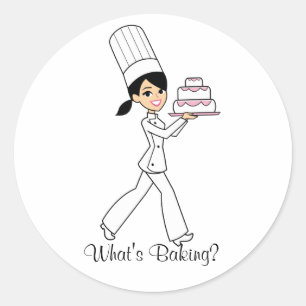 Rond Sticker à Cuisines - Baker Girl