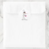Rond Sticker à Cuisines - Baker Girl (Sac)